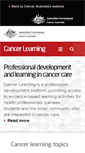Mobile Screenshot of cancerlearning.gov.au
